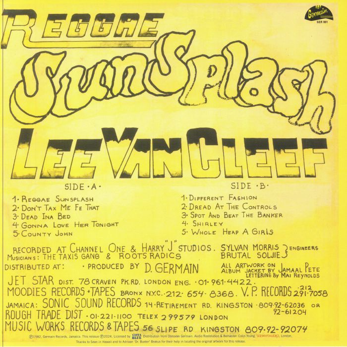 Lee VAN CLEEF - Reggae Sunsplash (reissue) Vinyl at Juno