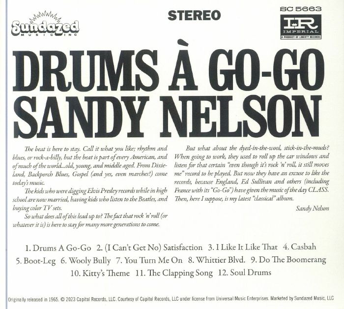 NELSON, Sandy - Drums A Go Go