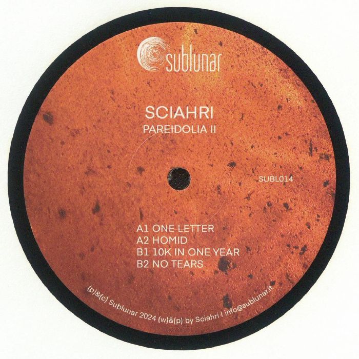 Sciahri Studio SCIAHRI - Pareidolia II Vinyl at Juno Records.