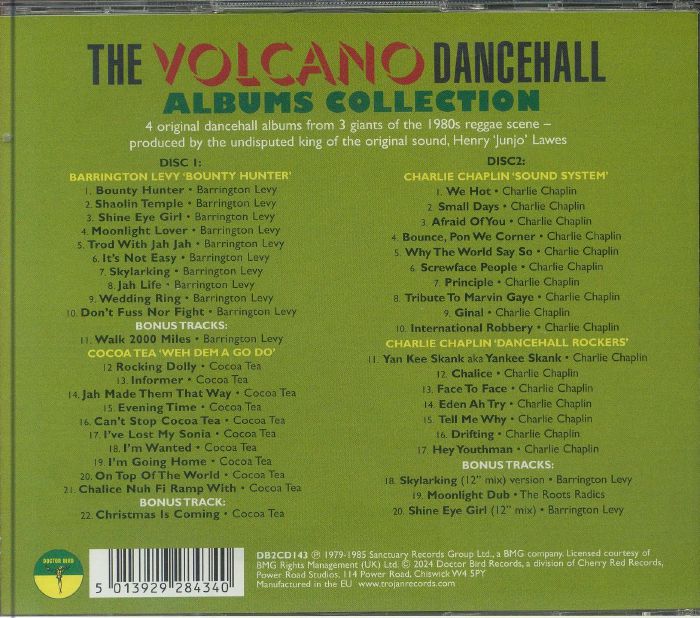 LEVY, Barrington/COCOA TEA/CHARLIE CHAPLIN - The Volcano Dancehall Albums Collection