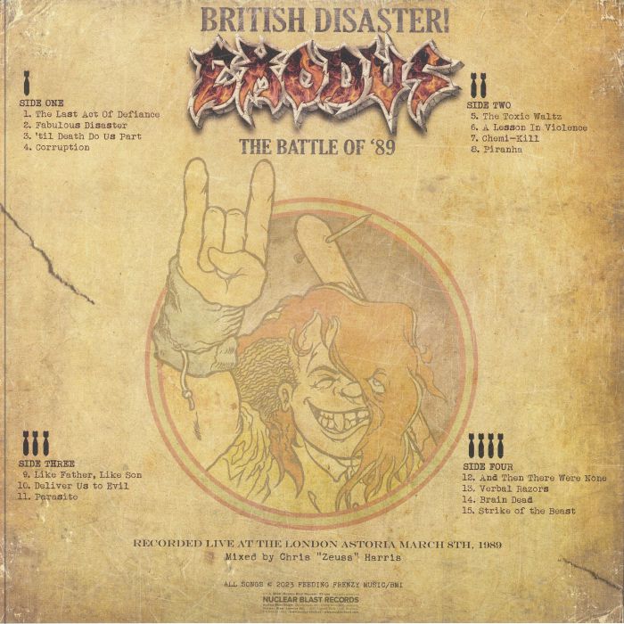 EXODUS - British Disaster: The Battle of '89 Live At The Astoria