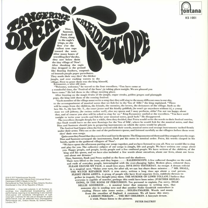 KALEIDOSCOPE Tangerine Dream (remastered) Vinyl at Juno Records.