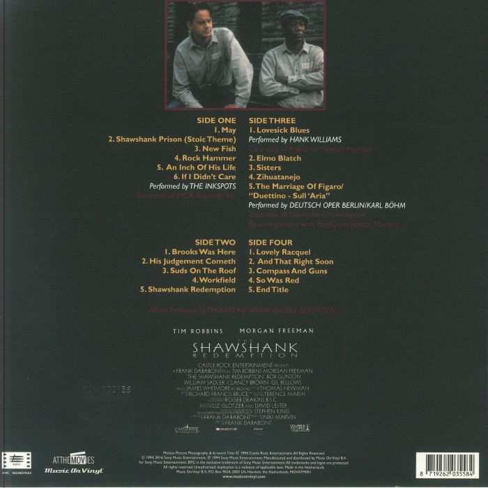 NEWMAN, Thomas/VARIOUS - Shawshank Redemption (30th Anniversary Edition) (Soundtrack)
