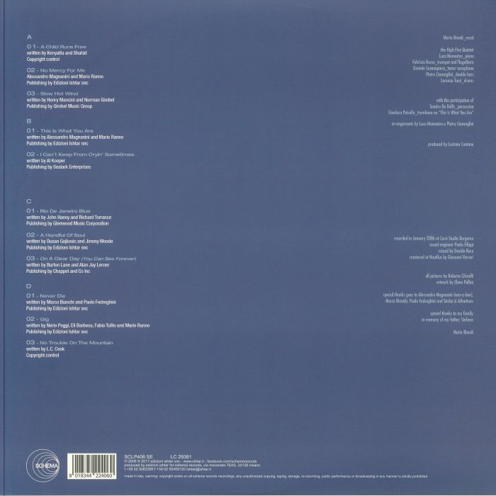 BIONDI, Mario/THE HIGH FIVE QUINTET - Handful Of Soul (reissue)