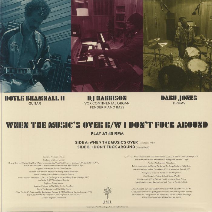 DDD aka BRAMHALL, Doyle II/DJ HARRISON/DARU JONES - When The Music's Over