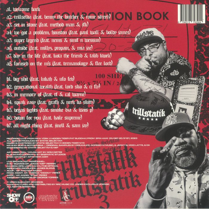 BUN B/STATIK SELEKTAH - Trillstatik 3 Vinyl At Juno Records.