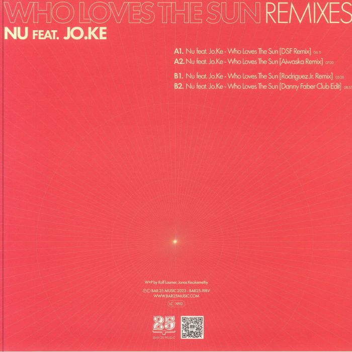 NU feat JO KE - Who Loves The Sun (remixes)