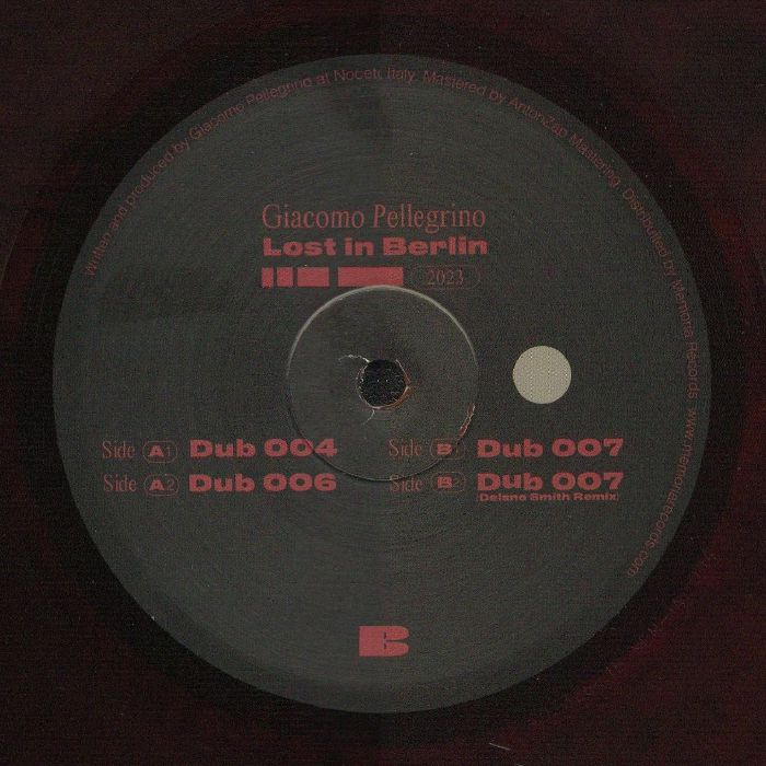 PELLEGRINO, Giacomo - Lost In Berlin EP
