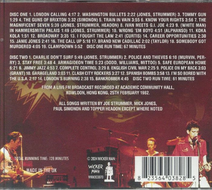 CLASH, The - Hong Kong 1982