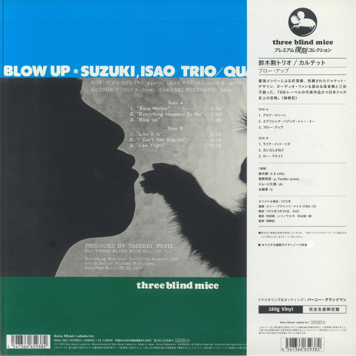 Isao Suzuki Trio / Quartet – Blow Up【LP】 isaosuzukitrio-quartet-blowup.jpg