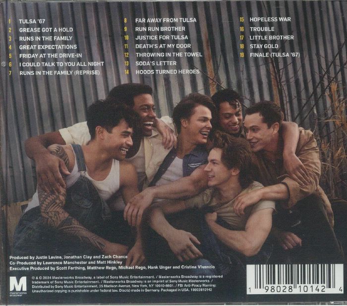 CLAY, Jonathan/ZACH CHANCE/JUSTINE LEVINE - The Outsiders: A New Musical (Original Cast Recording)