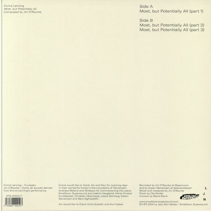 O'ROURKE, Jim/EIVIND LONNING - Most But Potentially All