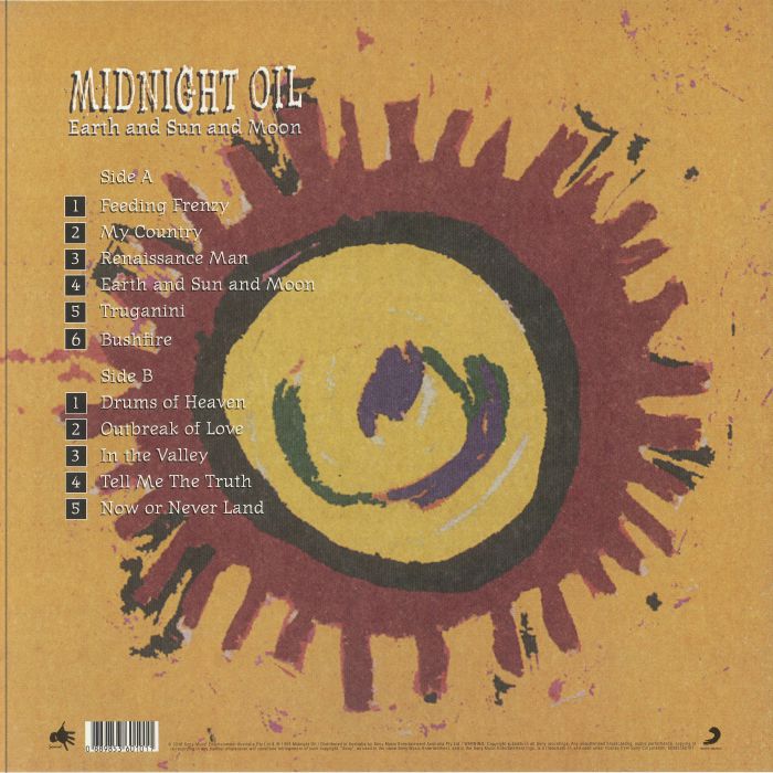 MIDNIGHT OIL - Earth & Sun & Moon (reissue)