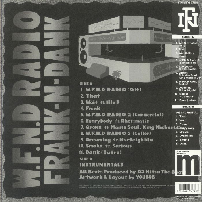 FRANK N DANK/DJ MITSU THE BEATS - WFND Radio Vinyl at Juno Records.