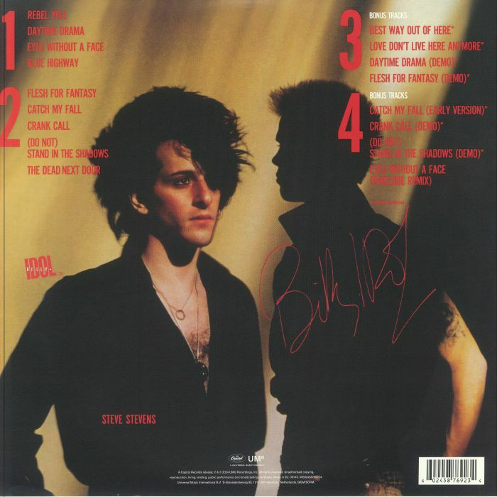 BILLY IDOL - Rebel Yell (40th Anniversary Expanded Edition) (B-STOCK ...