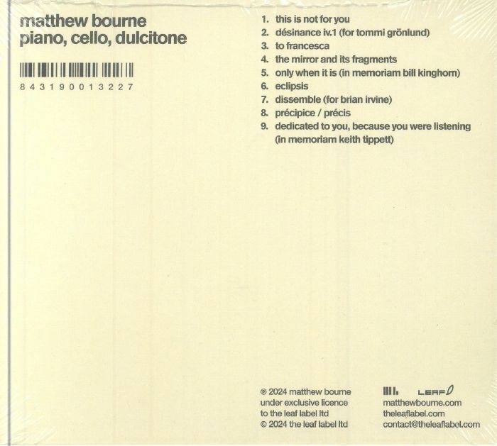 BOURNE, Matthew - This Is Not For You