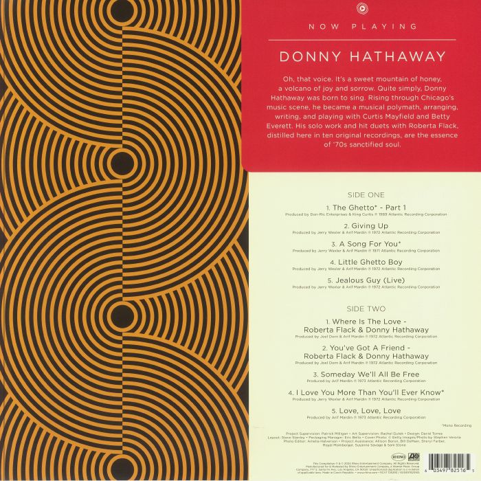 HATHAWAY, Donny - Now Playing