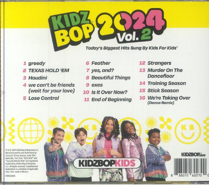 KIDZ BOP KIDS Kidz Bop 2024 Vol 2 CD at Juno Records.