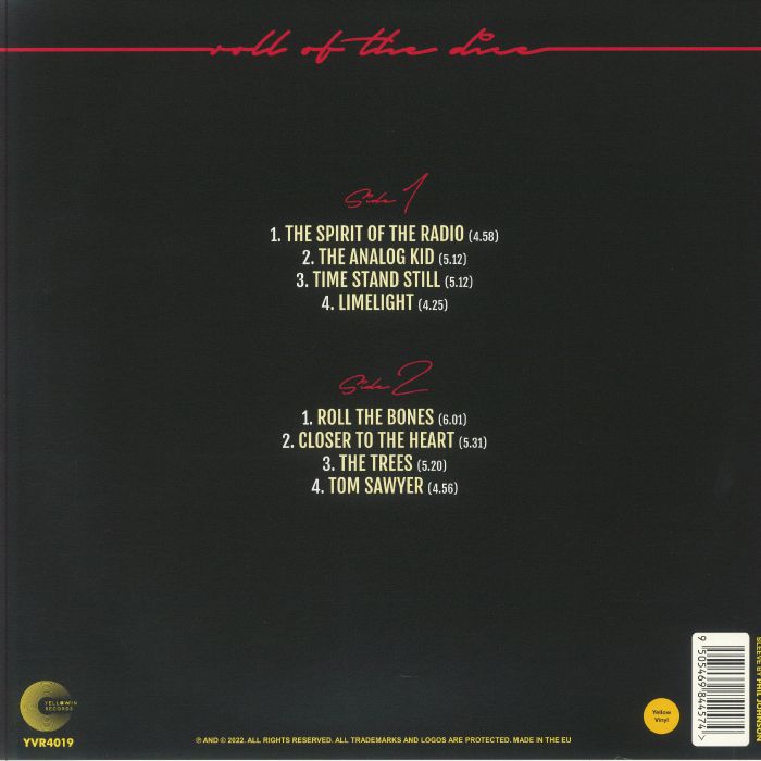 RUSH - Roll Of The Dice Vinyl at Juno Records.