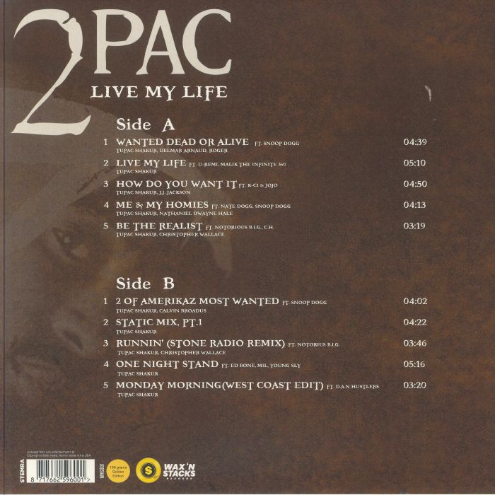 2PAC - Live My Life