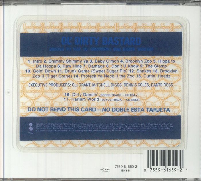 OL' DIRTY BASTARD - Return To The 36 Chambers: Dirty Version