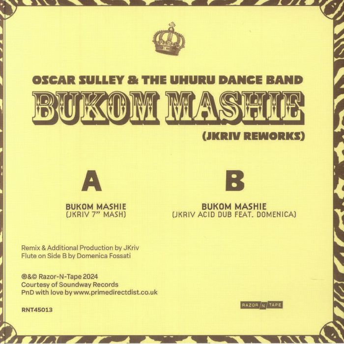 SULLY, Oscar & THE UHURU DANCE BAND - Bukom Mashie (Jkriv reworks)