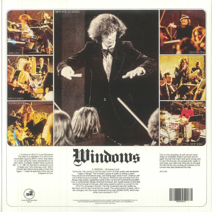 LORD, Jon/EBERHARD SCHOENER/VARIOUS - Windows (50th Anniversary Edition)