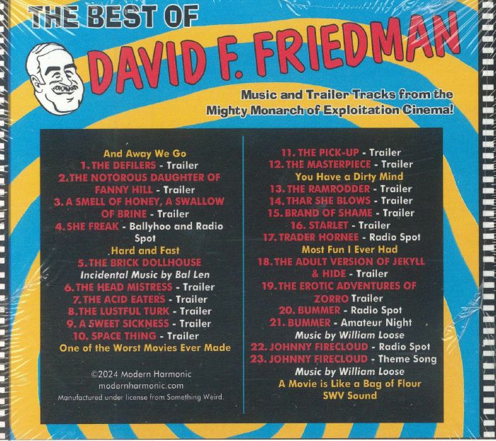 SOMETHING WEIRD - The Best Of David F Friedman
