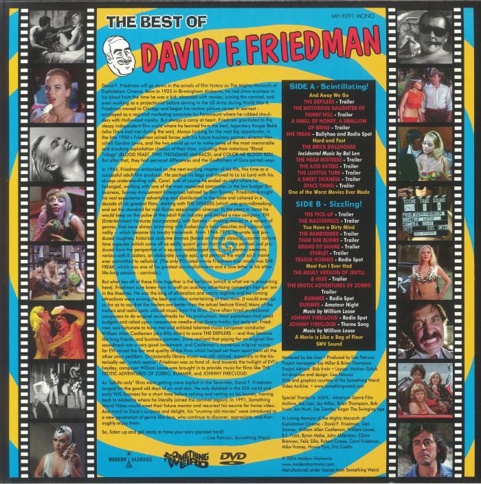 SOMETHING WEIRD - The Best Of David F Friedman