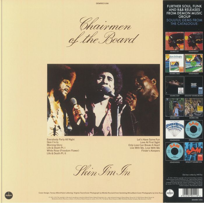 CHAIRMEN OF THE BOARD - Skin I'm In (50th Anniversary Edition)