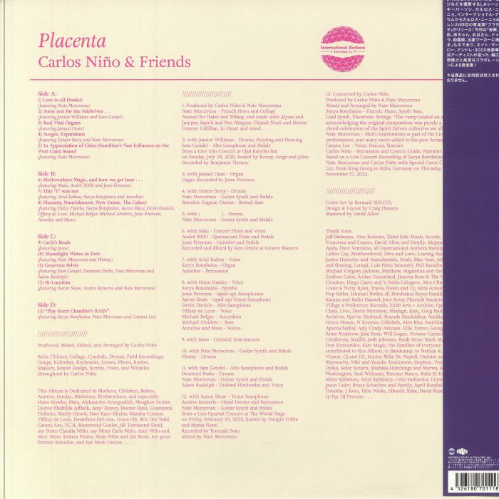 NINO, Carlos/VARIOUS - Placenta (Japanese Edition)