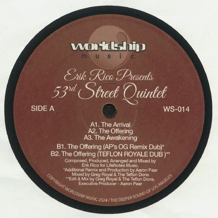 RICO, Erik presents 53RD STREET QUINTET - The Arrival