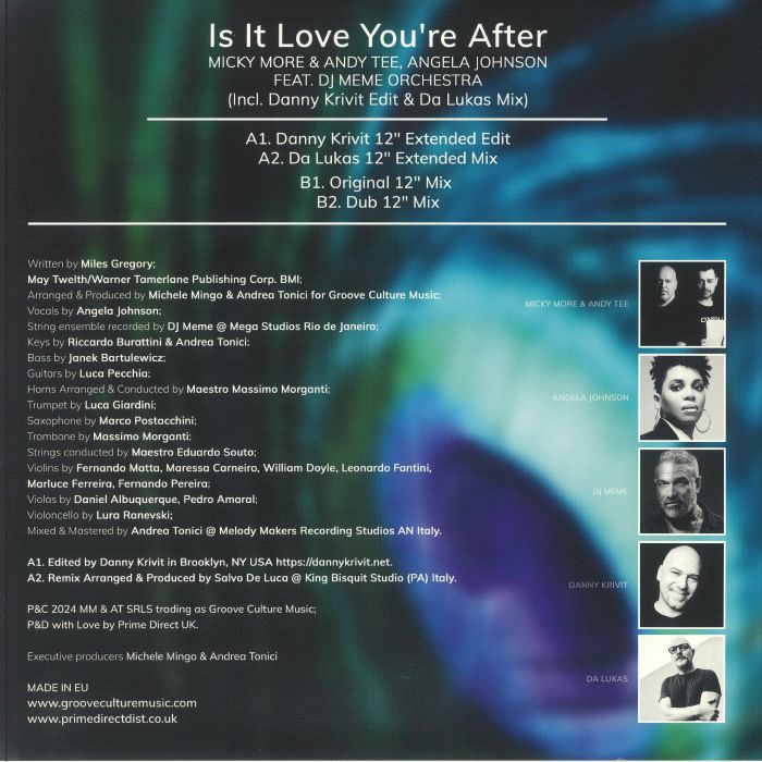 MORE, Micky/ANDY TEE/ANGELA JOHNSON feat DJ MEME ORCHESTRA - Is It Love You're After