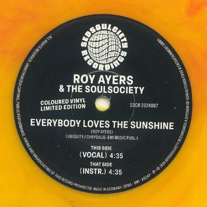 AYERS, Roy/THE SOULSOCIETY - Everybody Loves The Sunshine