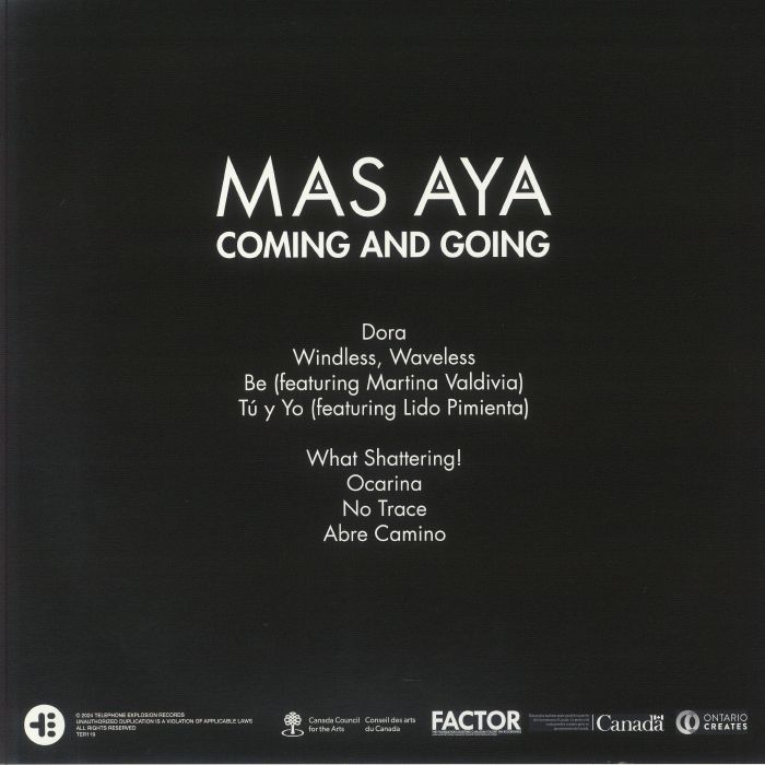 MAS AYA - Coming & Going