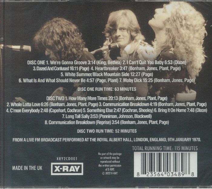 LED ZEPPELIN - Jimmy's Birthday Bash: Albert Hall, January 1970