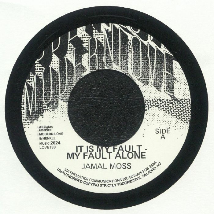 MOSS, Jamal - It Is My Fault My Fault Alone