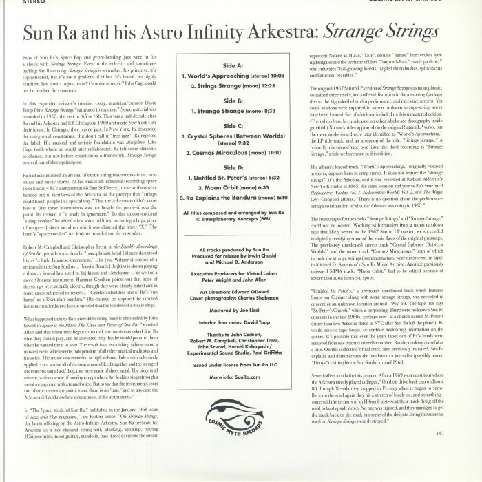 SUN RA & HIS ASTRO INFINITY ARKESTRA - Strange Strings (Expanded Edition)