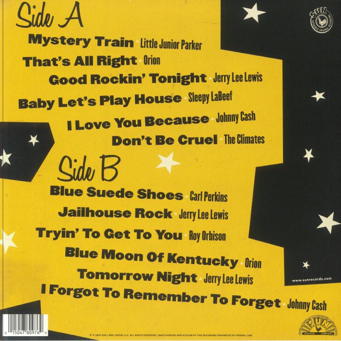 VARIOUS - Sun Records Sings Elvis Presley