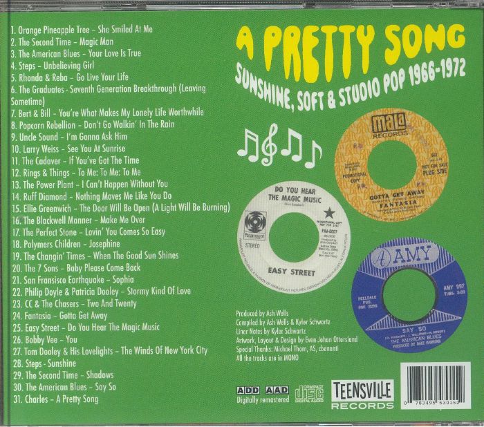 VARIOUS - A Pretty Song: Sunshine Soft & Studio Pop 1966-1972