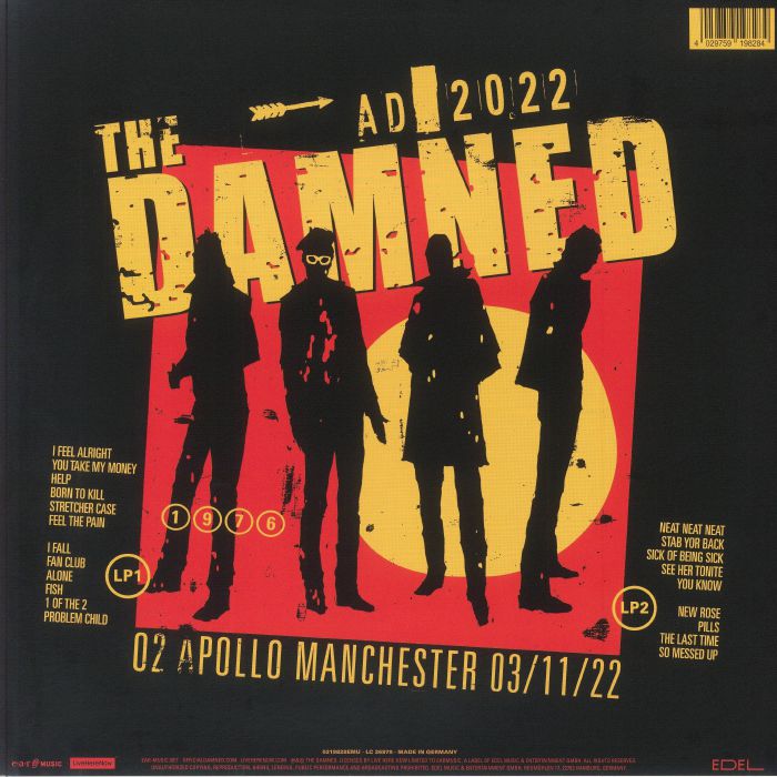 DAMNED, The - AD 2022: Live In Manchester