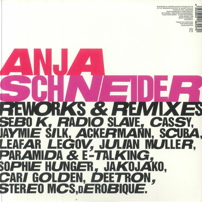 SCHNEIDER, Anja/VARIOUS - Reworks & Remixes
