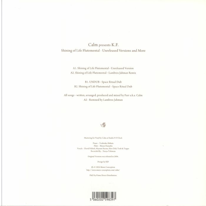 CALM presents KF - Shining Of Life Flutemental: Unreleased Versions & More