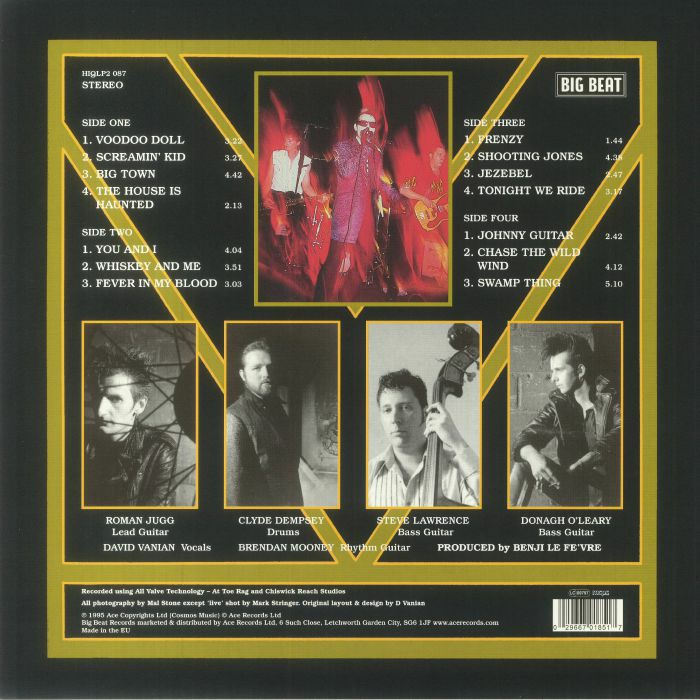 DAVID VANIAN & THE PHANTOM CHORDS - David Vanian & The Phantom Chords (reissue) (B-STOCK)