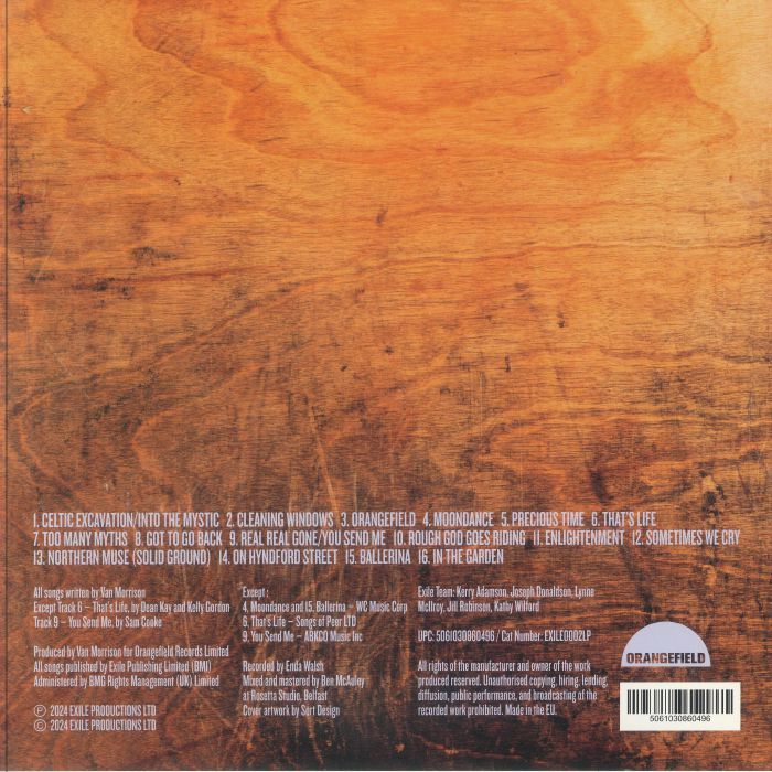 MORRISON, Van - Live At Orangefield