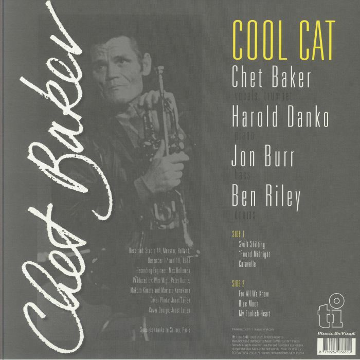 BAKER, Chet - Cool Cat (reissue)