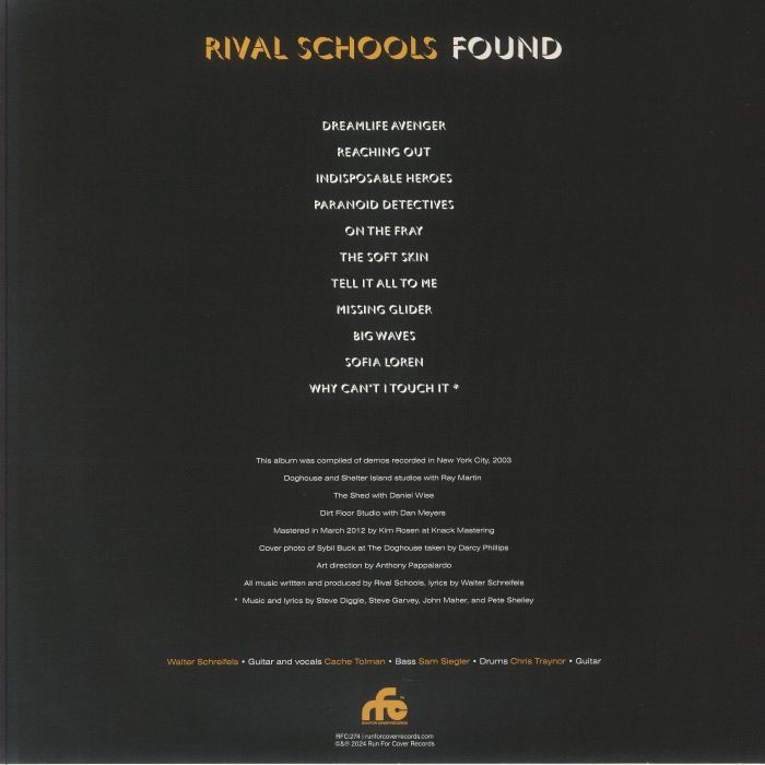 RIVAL SCHOOLS - Found (reissue)