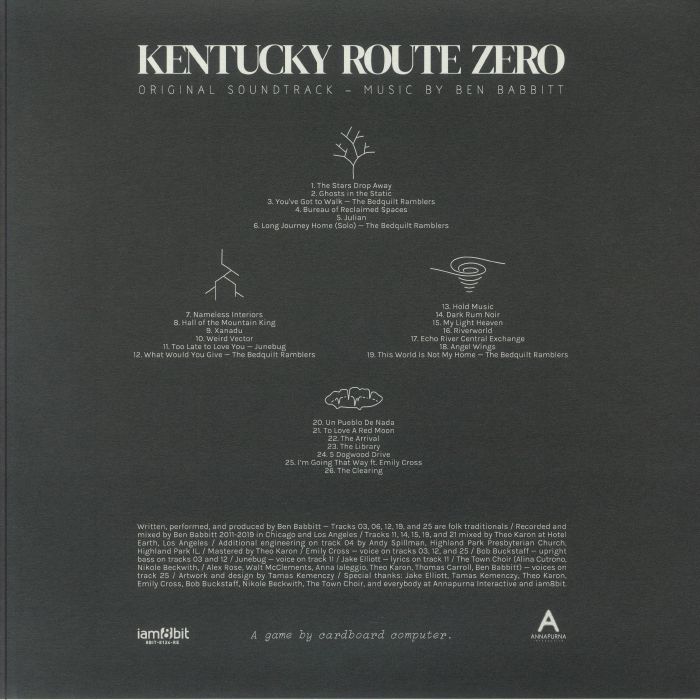 BABBITT, Ben - Kentucky Route Zero (Soundtrack) (reissue)