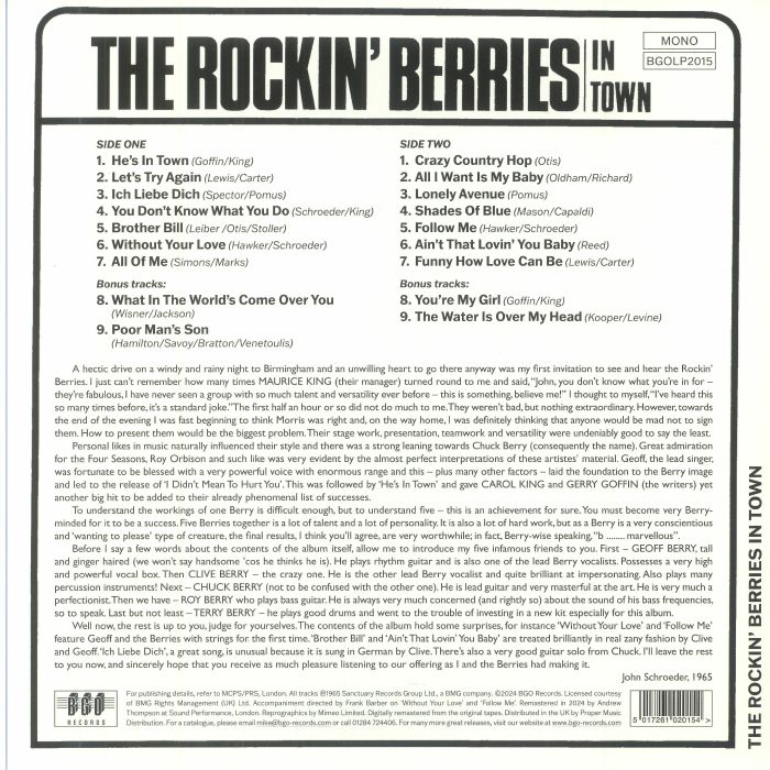 The Rockin' Berries – He's In Town | Releases | Discogs