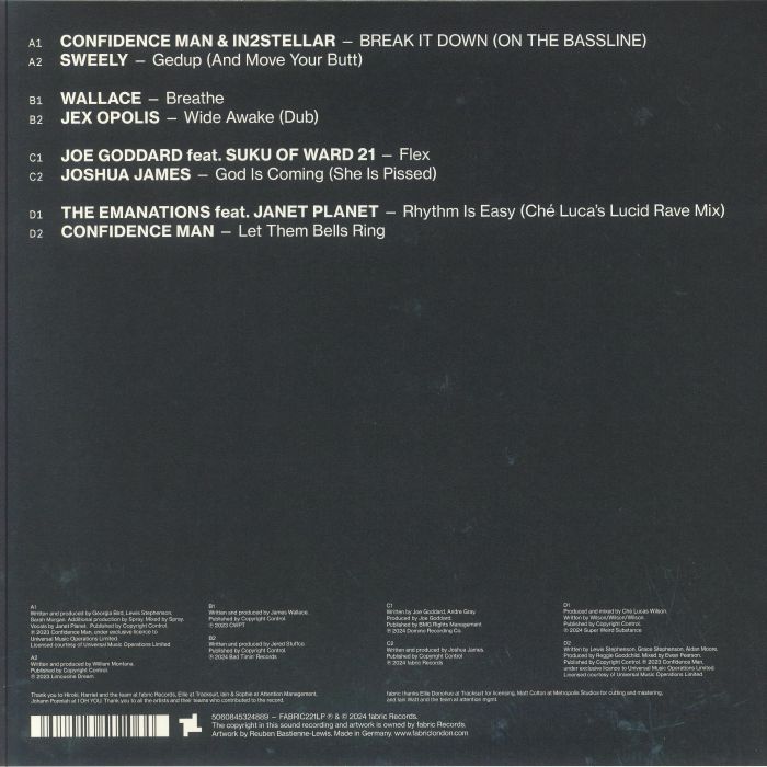 CONFIDENCE MAN/VARIOUS - Fabric presents Confidence Man